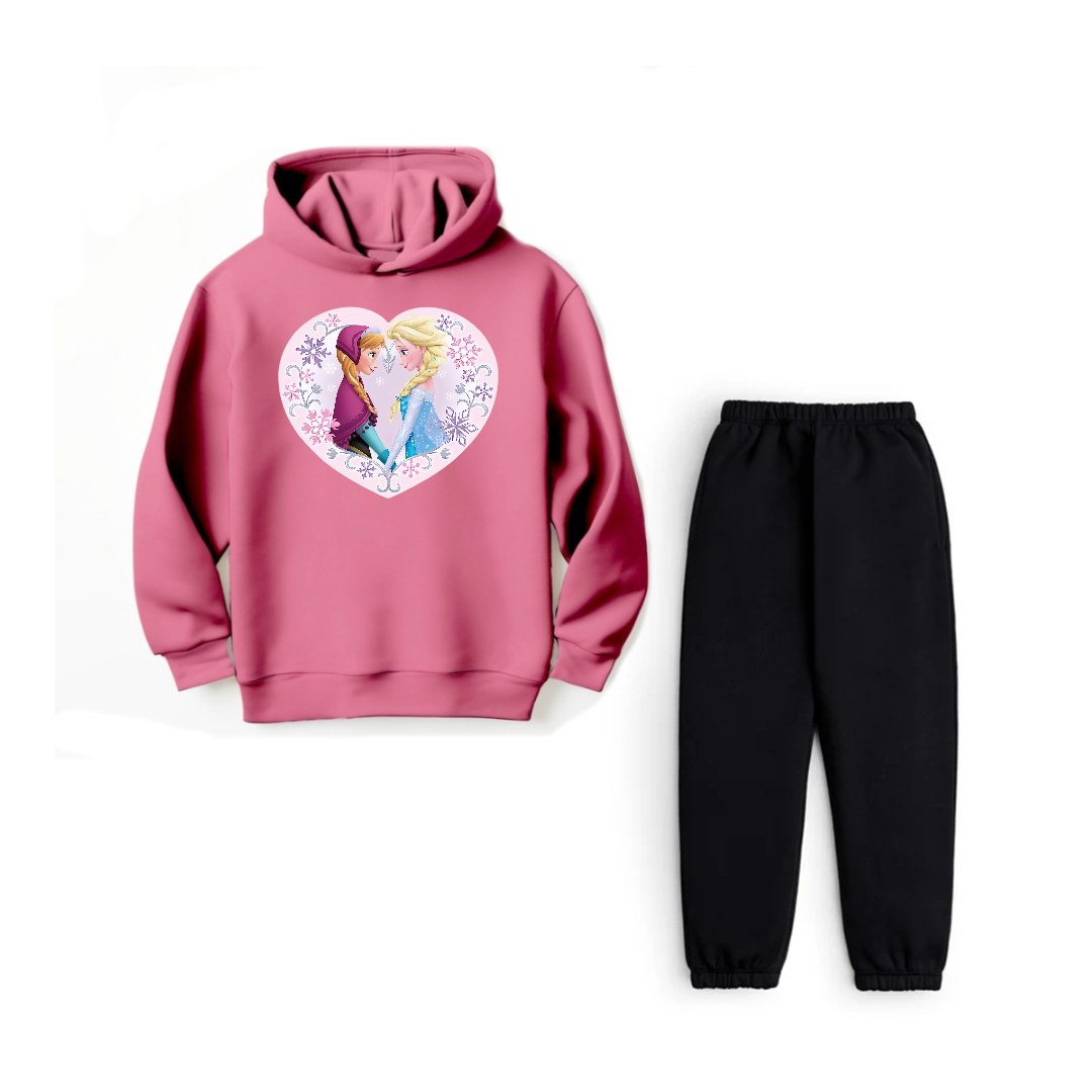 ELSA AND ANNA - HOODIE FLEECE TRACKSUIT P/B