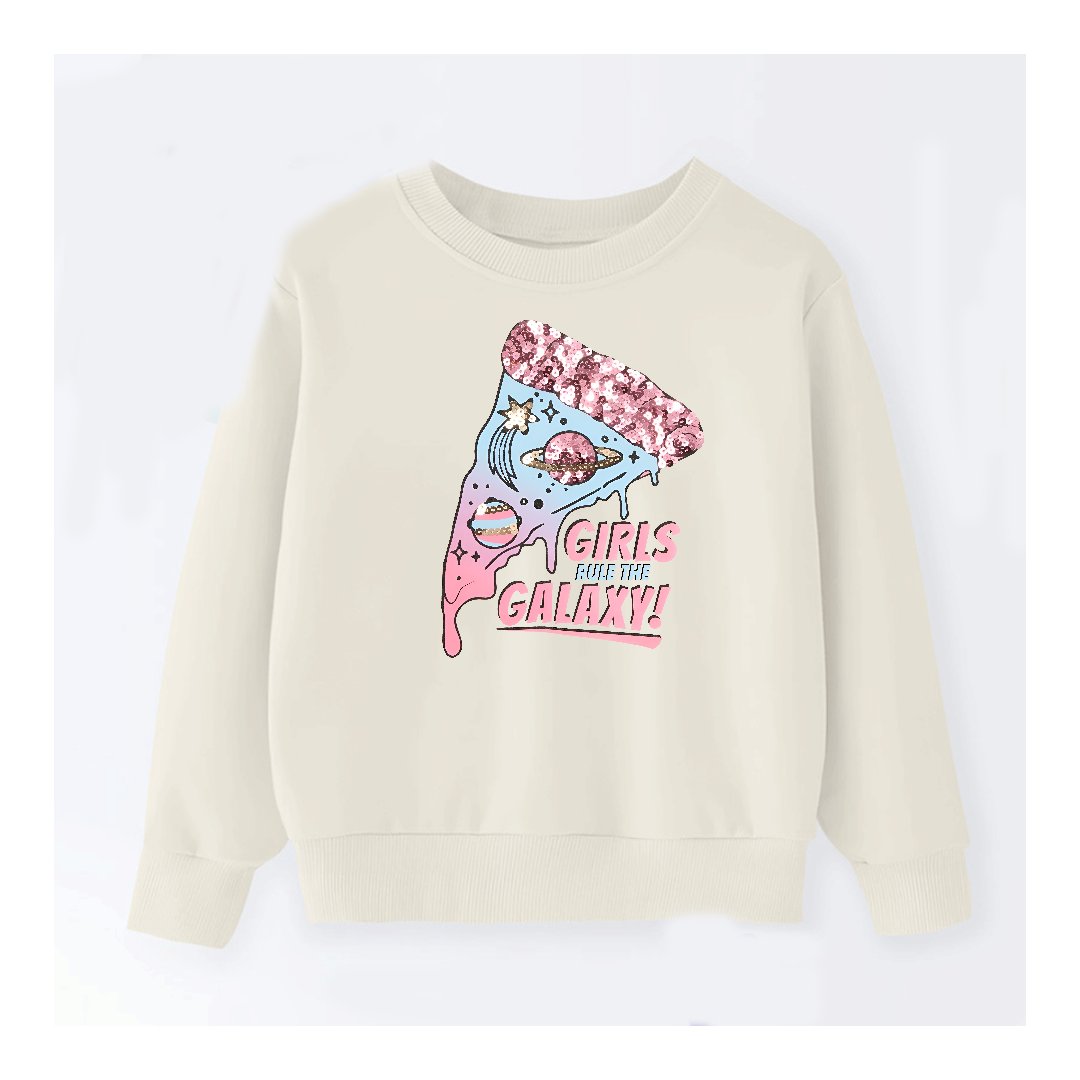DTF - GIRL RULES THE GALAXY SWEATSHIRT