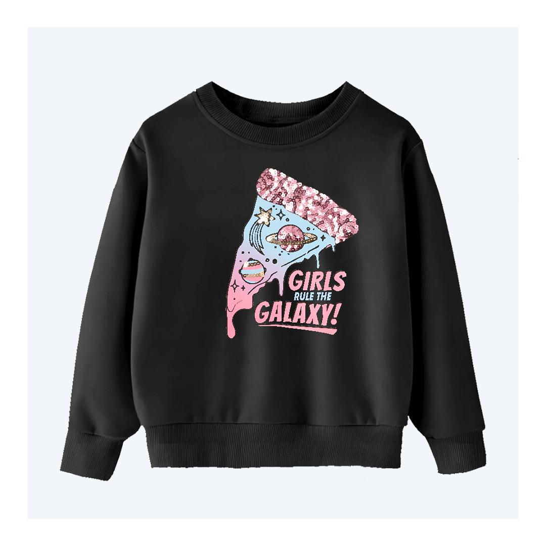 DTF - GIRL RULES THE GALAXY SWEATSHIRT
