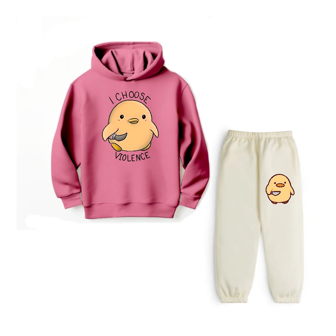 CUTE DUCK - HOODIE FLEECE TRACKSUIT P/Ow