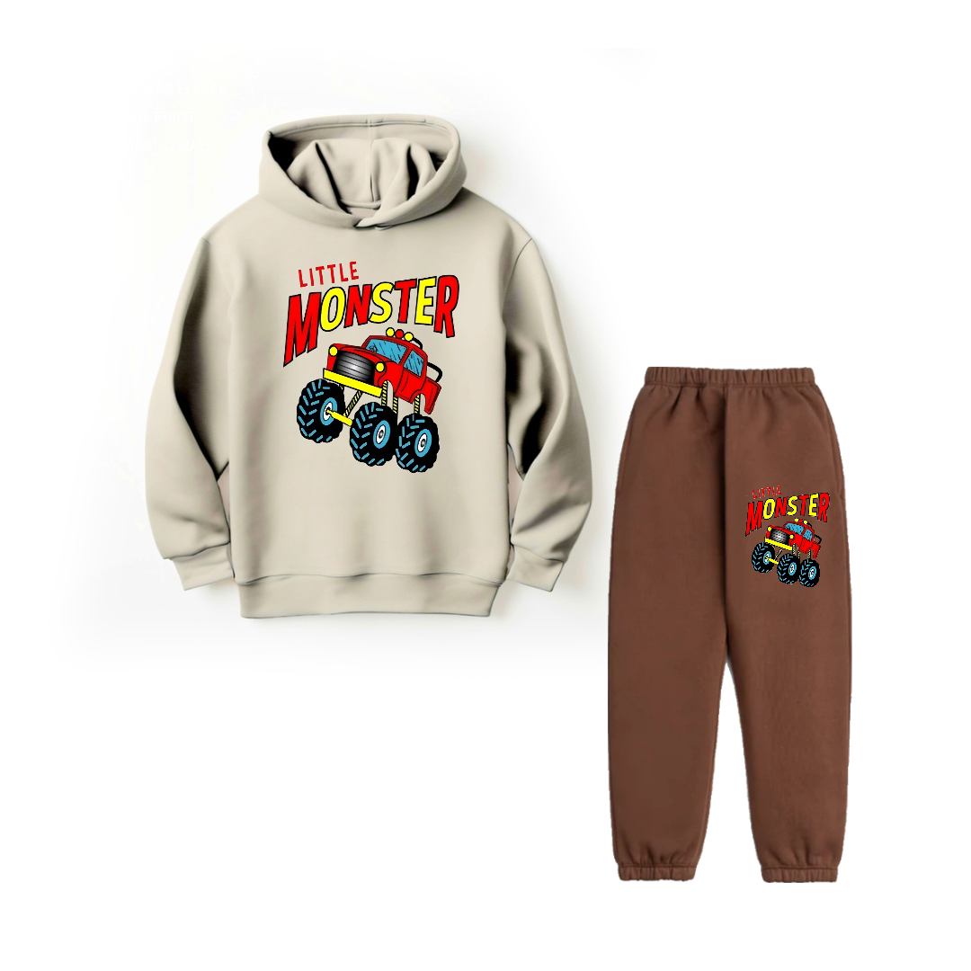 MONSTER TRUCK - HOODIE FLEECE TRACKSUIT Ow/Br