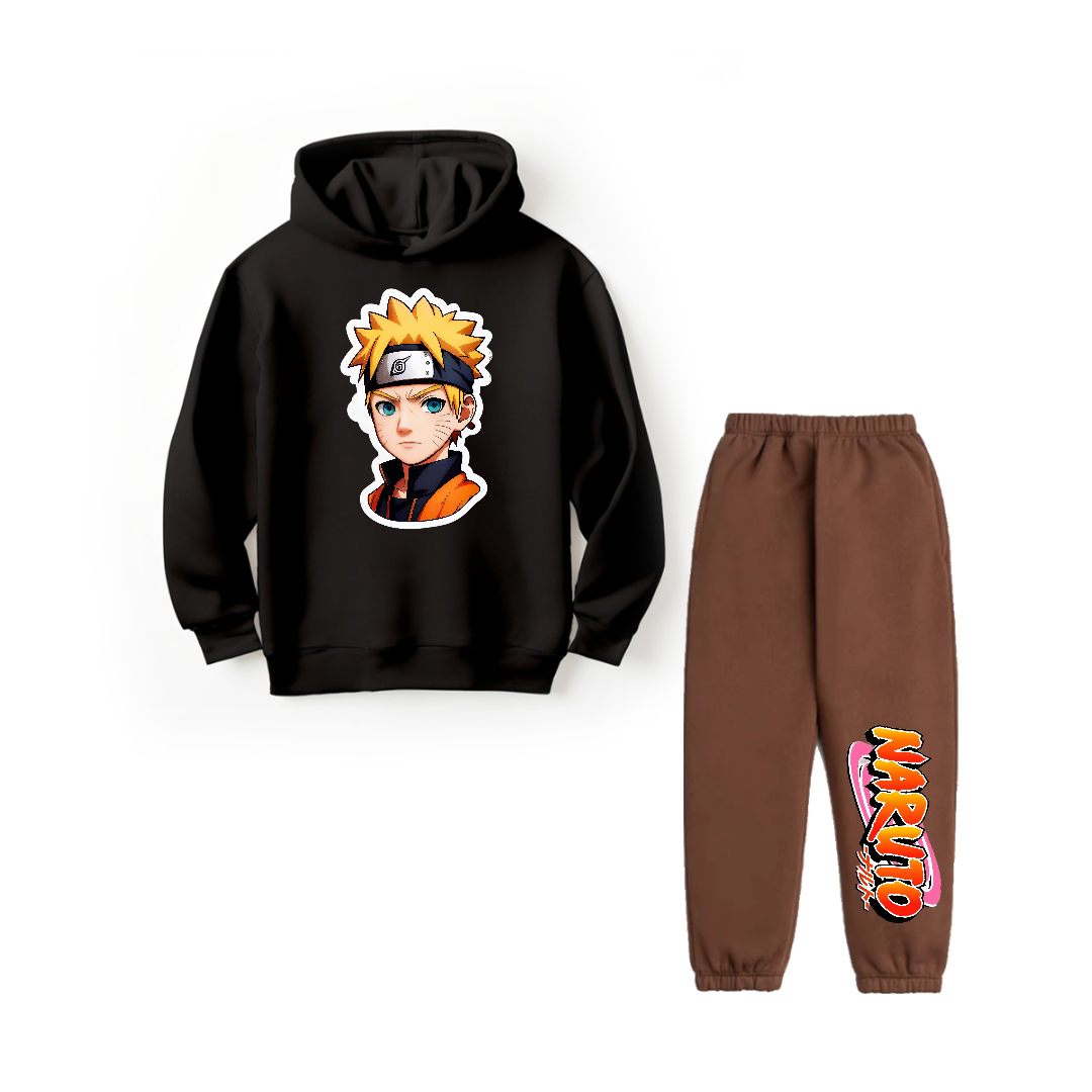 NARUTO - HOODIE FLEECE TRACKSUIT B/Br