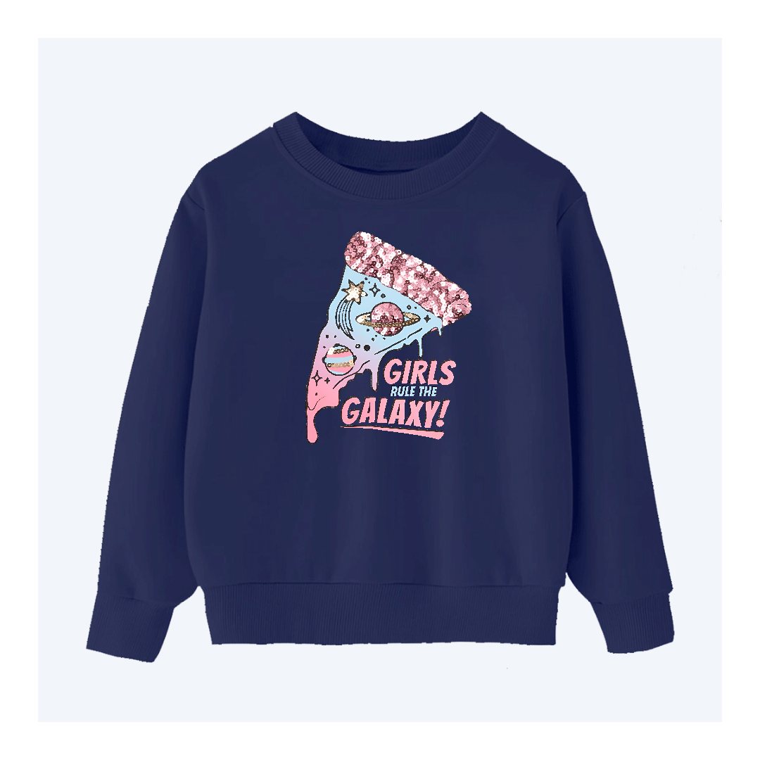 DTF - GIRL RULES THE GALAXY SWEATSHIRT