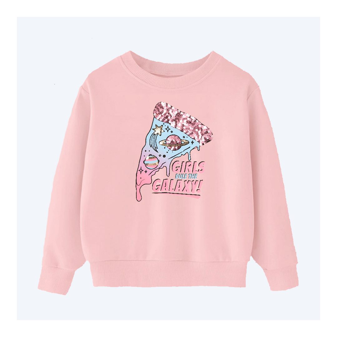 DTF - GIRL RULES THE GALAXY SWEATSHIRT