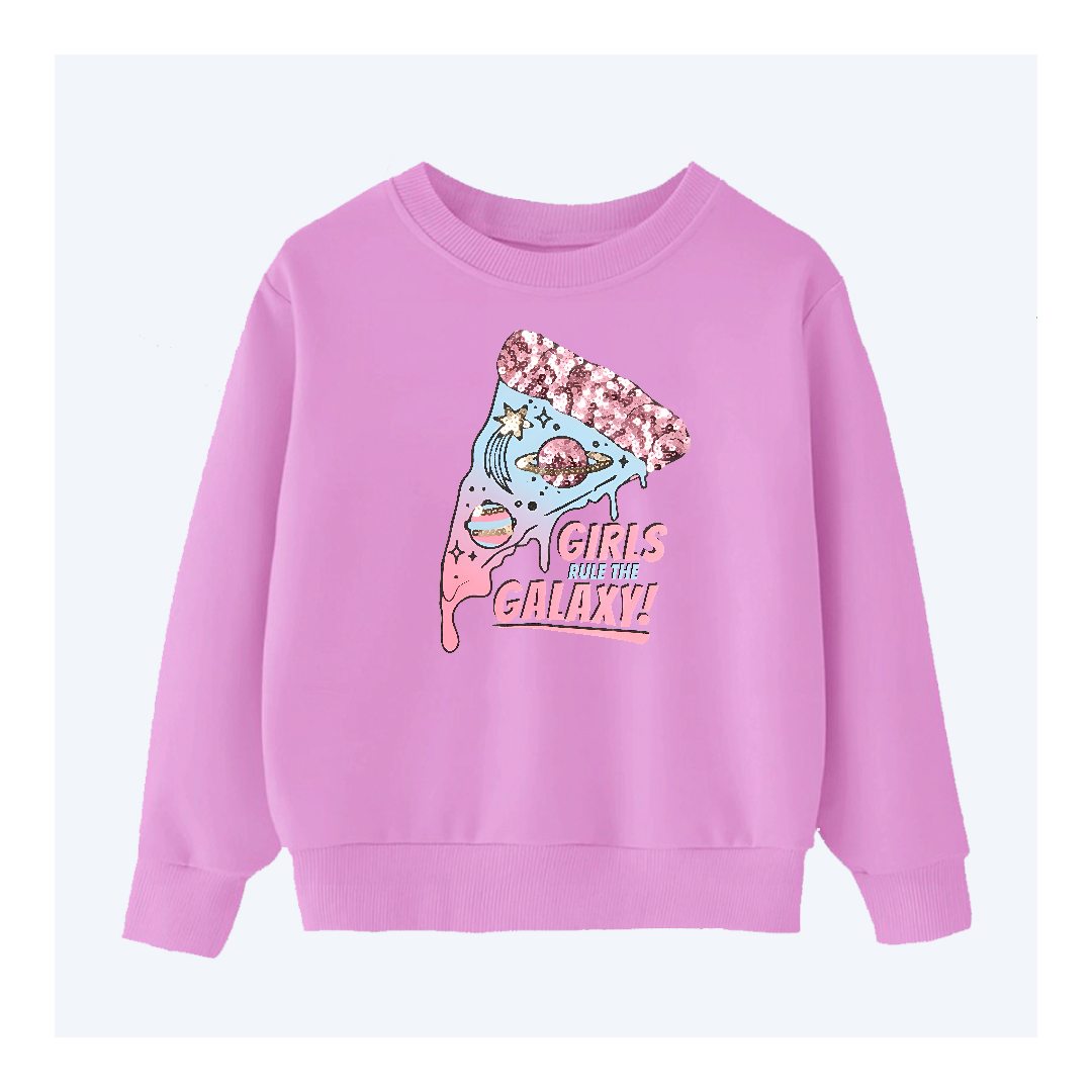 DTF - GIRL RULES THE GALAXY SWEATSHIRT