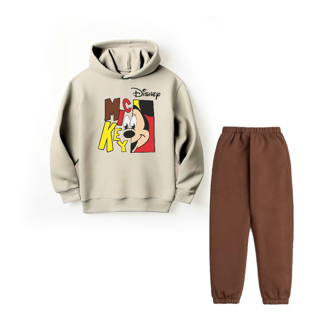 MICKEY MOUSE - HOODIE FLEECE TRACKSUIT O/Br