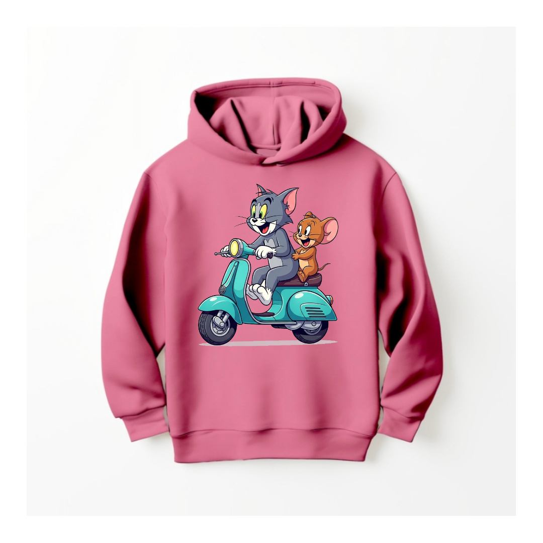 DTF - TOM & JERRY ON SCOOTER HOODIE
