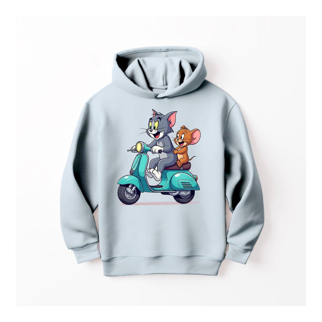 DTF - TOM & JERRY ON SCOOTER HOODIE