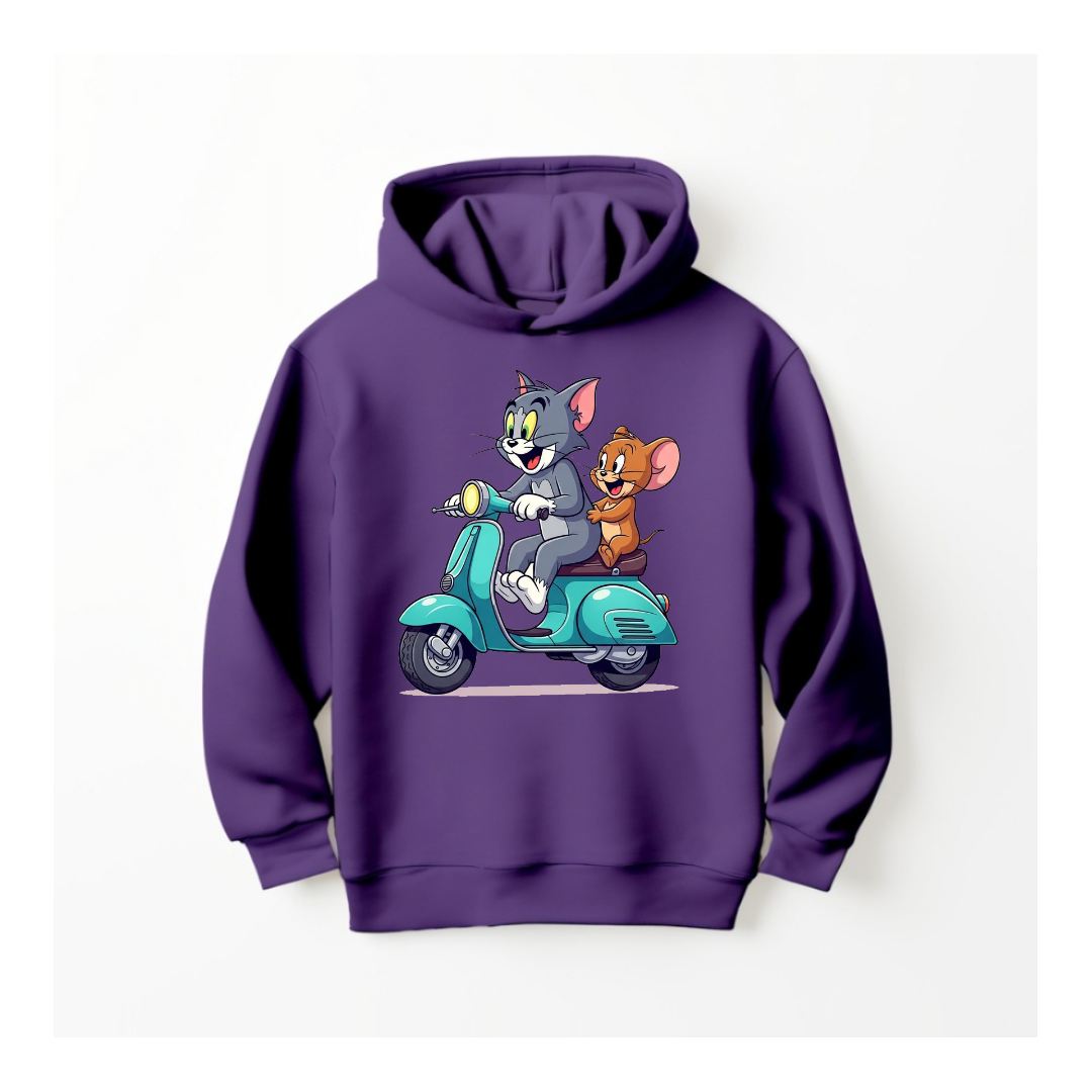 DTF - TOM & JERRY ON SCOOTER HOODIE