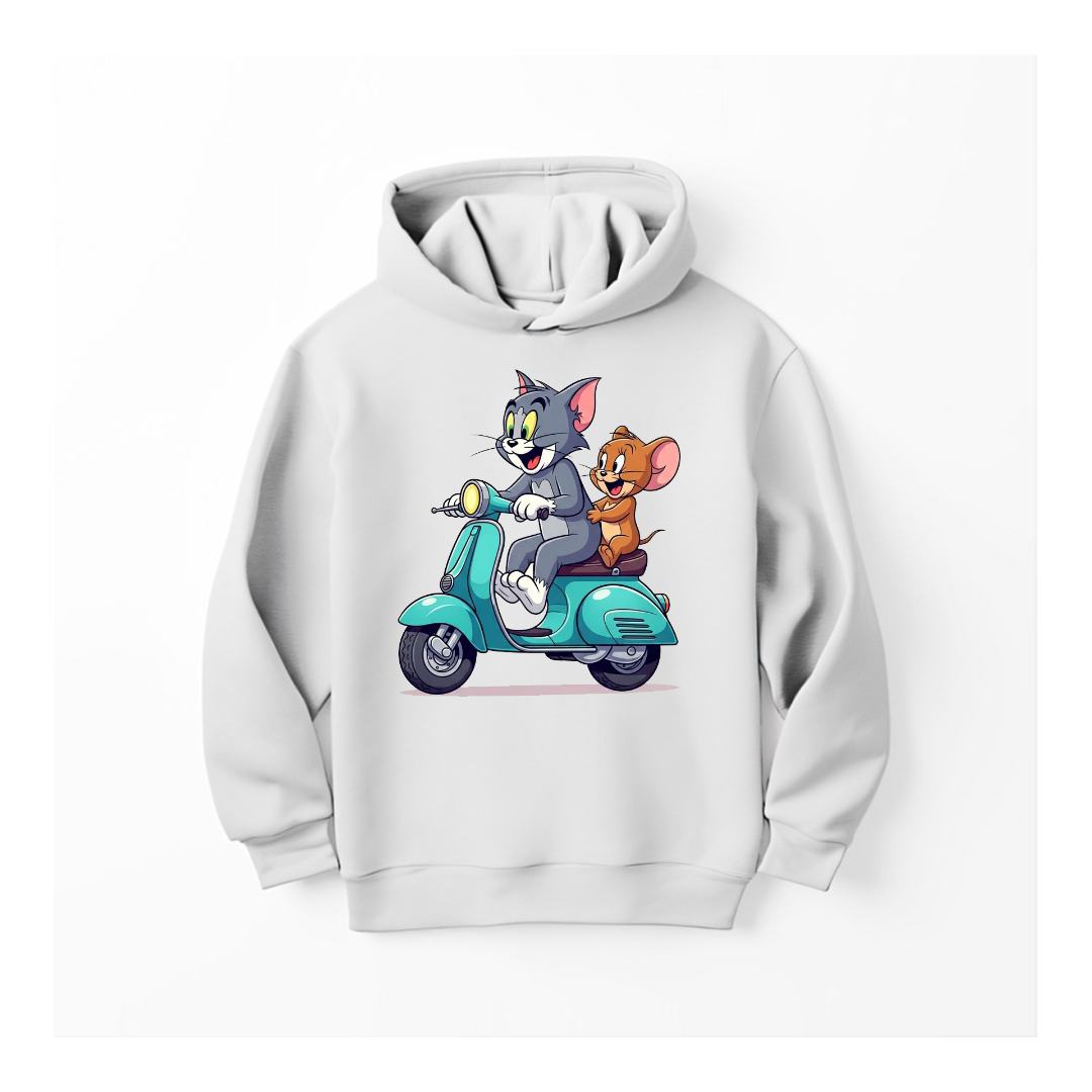 DTF - TOM & JERRY ON SCOOTER HOODIE